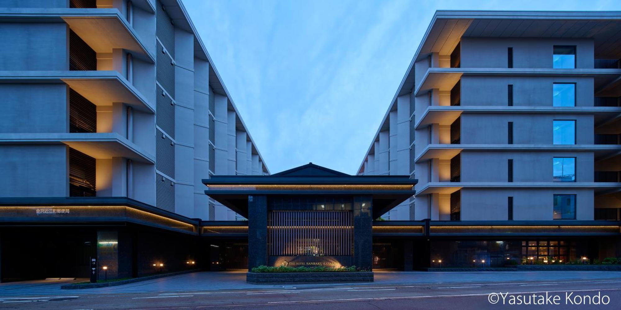 The Hotel Sanraku Kanazawa Eksteriør billede The hotel's entrance